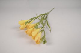 xy49di Yellow artificial freesia H63cm