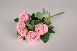 xz57di Bunch of pink artificial roses H35cm